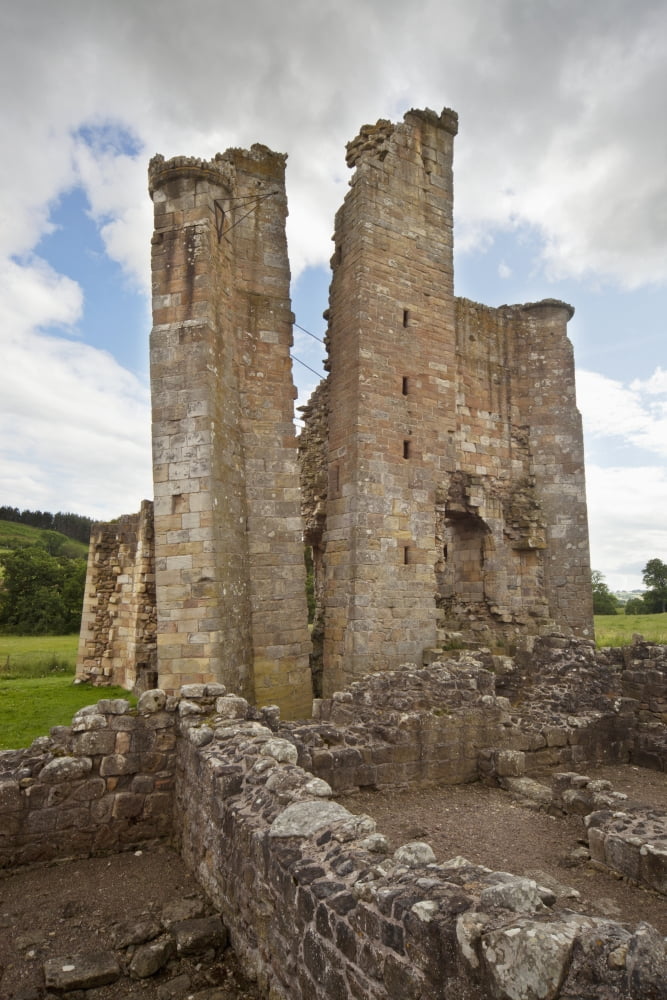 Edlingham Castle Northumberland England Canvas Art - John Short Design Pics (12 x 19)