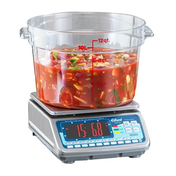 Edlund - EHP-30 - 30 Lb X .1 oz High Profile Waterproof Stainless Steel Digital Scale
