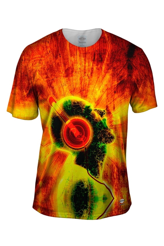 Edm Blazing Music Orange Mens T-Shirt All Over Print
