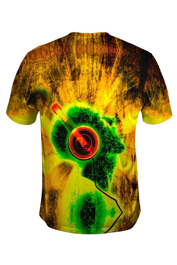 Edm Blazing Music Yellow Mens T-Shirt All Over Print