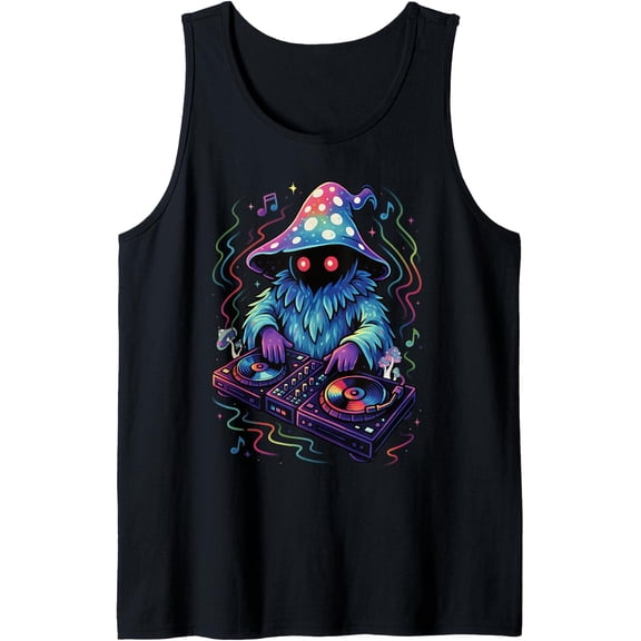 Edm Rave Outfits Festival Electronic Music Graphic Trippy Dj Tank Top Size S-3XL