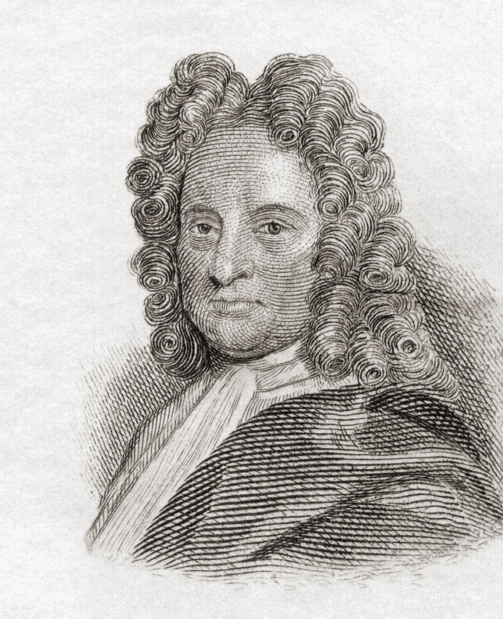 Edmond Halley 1656 To 1742 English Astronomer Geophysicist Mathematician Meteorologist And Physicist From Crabbs Historical Dictionary Published 1825 Canvas Art - Ken Welsh  Design Pics (13 x 16)