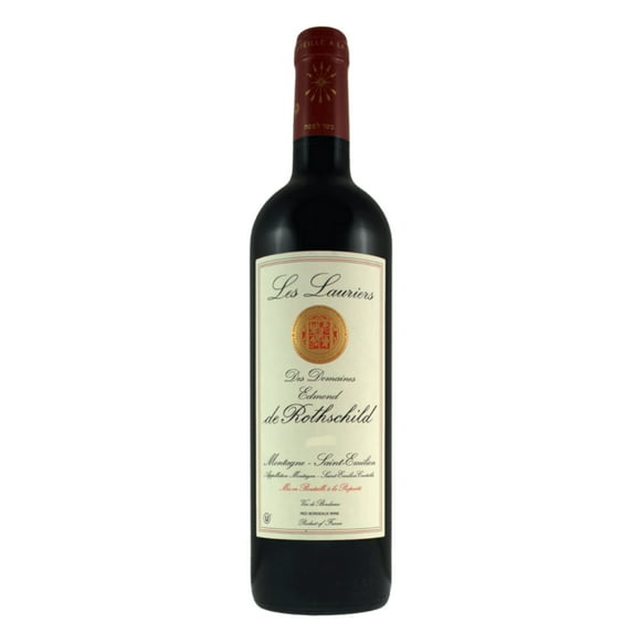Edmond de Rothschild Heritage Baron Les Lauriers 2023 Dry Red Blend Wines Merlot, 750 ml Glass Bottle Bordeaux 13% ABV