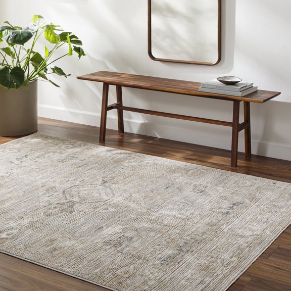 Livabliss Area Rugs for Living Room, 2x3 Edmonton Traditional Cream Rug, Bedroom Dining Room Home Decor Stain Resistant Carpet (2' x 2'11")