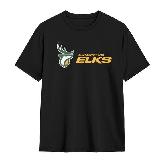Edmonton-Elks T-Shirt Casual Tee Shirts For Men