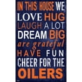 thumbnail image 1 of Edmonton Oilers 11" x 19" In This House Sign, 1 of 1