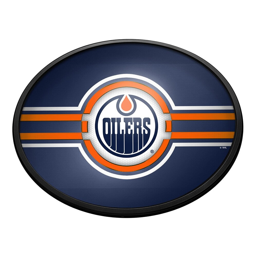 Edmonton Oilers 18'' x 14'' Team Color Slimline Illuminated Wall Sign ...