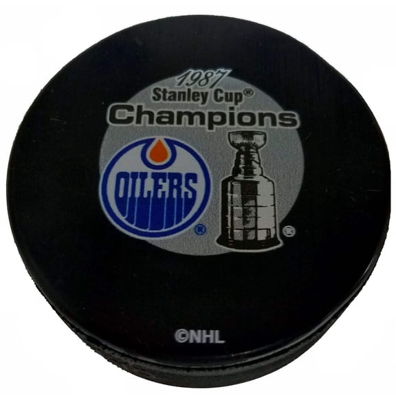 Edmonton Oilers 1987 Stanley Cup Champions Collectible Hockey Puck