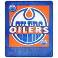 thumbnail image 1 of Edmonton Oilers 50" x 60" Raschel Blanket, 1 of 3