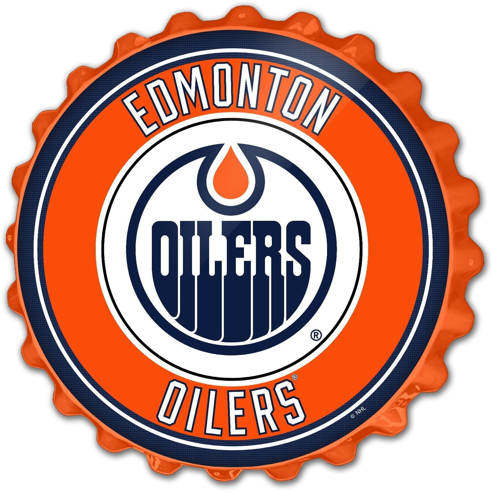 Edmonton Oilers 10.5 x 13 Sublimated Horizontal Team Logo Plaque