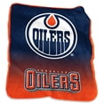 thumbnail image 1 of Edmonton Oilers Raschel Throw, 1 of 2