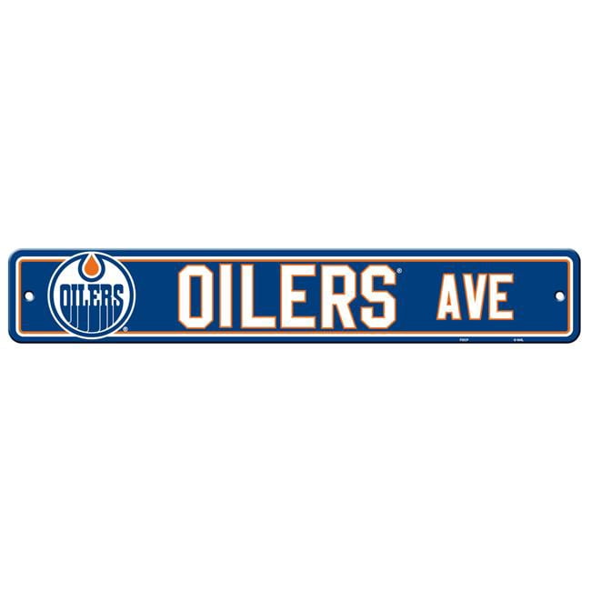 Edmonton Oilers Sign 4x24 Plastic Street Style - Walmart.com