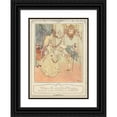 thumbnail image 1 of Edmund Dulac 19x24 Black Ornate Framed Double Matted Museum Art Print Titled: Whereupon She Instantly Desired Her Partner to Lead Her to the King and Queen (1910), 1 of 5