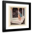 thumbnail image 1 of Edmund Dulac 20x23 Black Modern Framed Museum Art Print Titled - The Prince Meets a Noble Lady in the Underground Palace (1914), 1 of 5