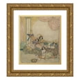 thumbnail image 1 of Edmund Dulac 20x23 Gold Ornate Framed and Double Matted Museum Art Print Titled - They Overran the House Without Loss of Time (1910), 1 of 4