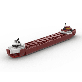 Edmund Fitzgerald Cargo Ship Building Blocks Set, Historical Great Lakes Freighter Model, Mini Bricks DIY Assembly Vessel Kit, Collectible Nautical Desktop Display, Gift for Maritime History Fans