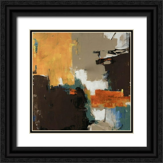 Edmunds, Sydney 15x15 Black Ornate Wood Framed with Double Matting Museum Art Print Titled - Peanut Butter Cup