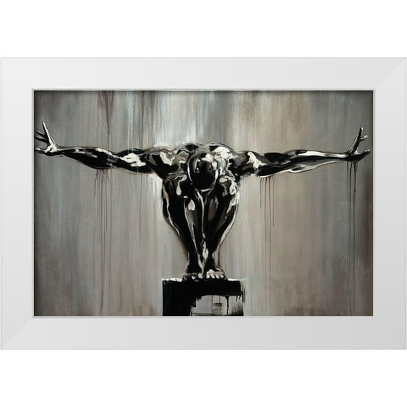 Edmunds, Sydney 24x17 White Modern Wood Framed Museum Art Print Titled - The Start to the Finish