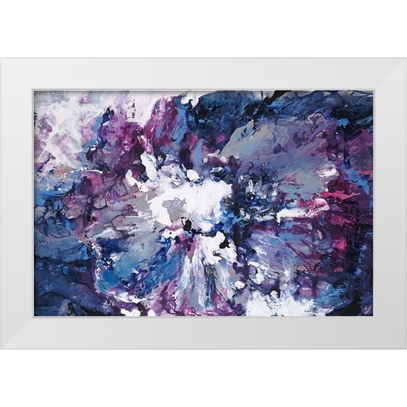 Edmunds, Sydney 24x17 White Modern Wood Framed Museum Art Print Titled - Violet Waters Seduction