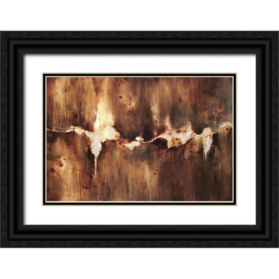Edmunds, Sydney 32x23 Black Ornate Wood Framed with Double Matting Museum Art Print Titled - Cast Iron