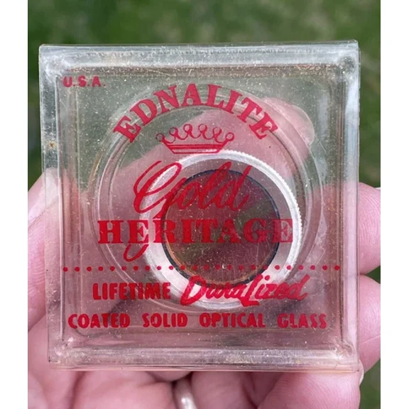Ednalite Gold Heritage Lifetime Duralized Coated Solid Optical Glass Lens Filter