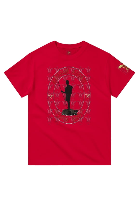Edogun Asoro Heavyweight Unisex T-Shirt - Red