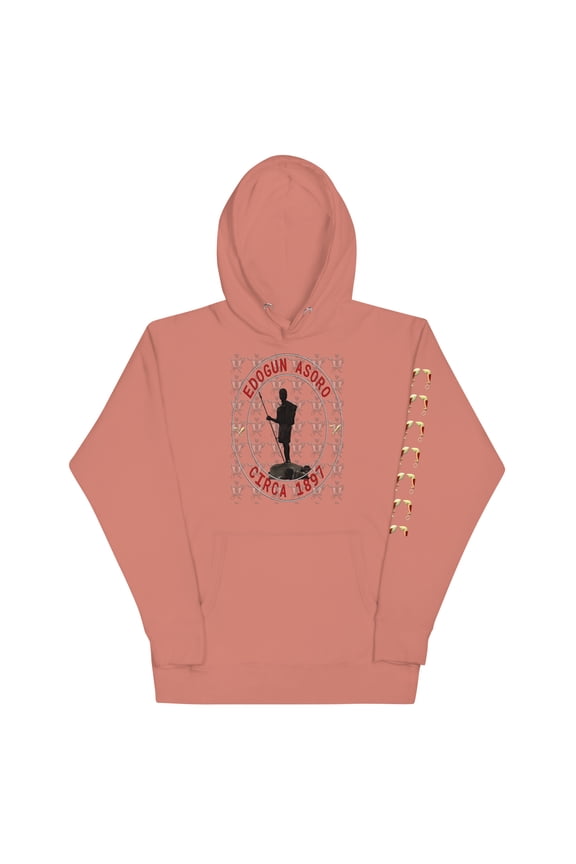 Edogun Asoro Unisex Hoodie - Dusty Rose, 2XL