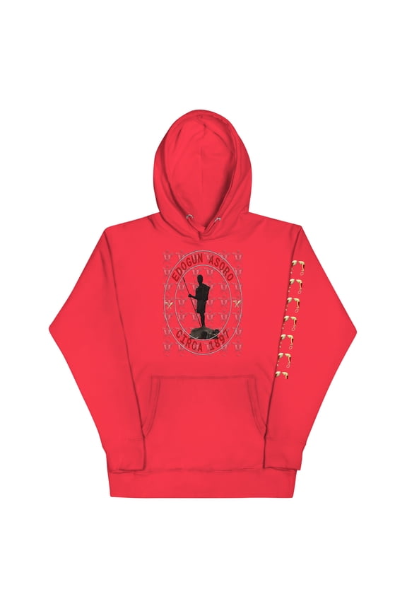 Edogun Asoro Unisex Hoodie - Team Red, M