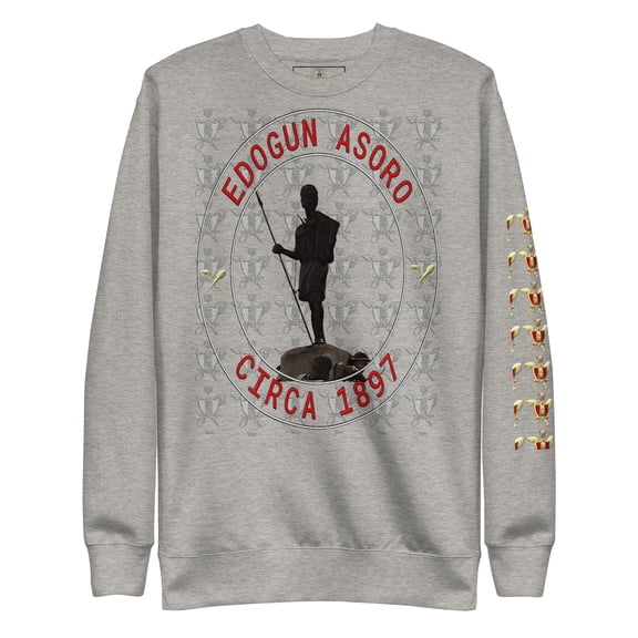 Edogun Asoro Unisex Premium Sweatshirt - Carbon Grey, S