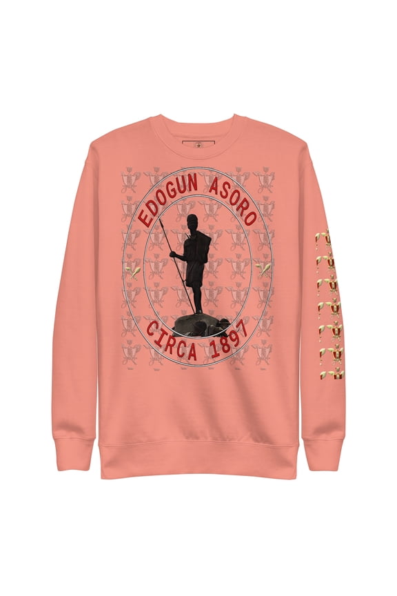 Edogun Asoro Unisex Premium Sweatshirt - Dusty Rose, 2XL