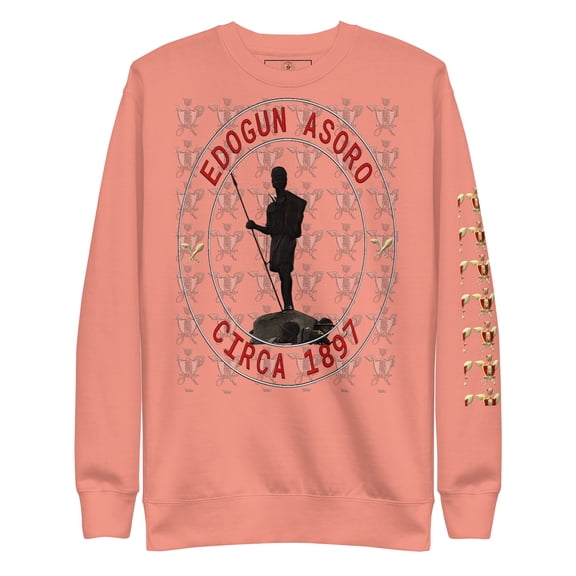 Edogun Asoro Unisex Premium Sweatshirt - Dusty Rose, S