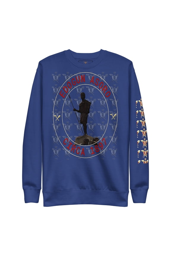 Edogun Asoro Unisex Premium Sweatshirt - Team Royal, S