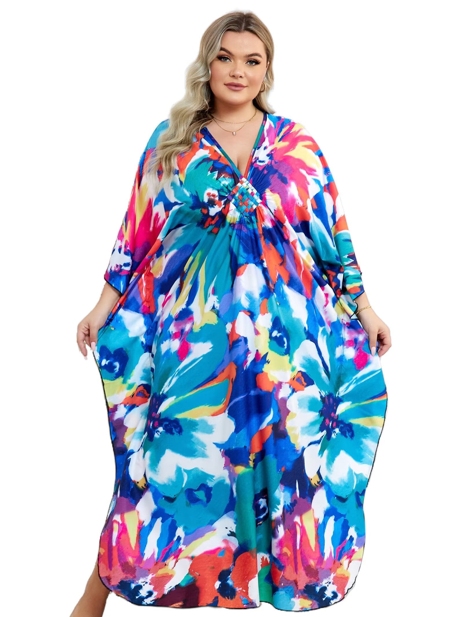 Edolynsa Womens Caftan Dresses Plus Size Kaftan Loungewear Loose Moomoo Dress Swimsuit Cover Up Beach Outfits Resort Wear 4a1447b4 F132 4cf2 99ba 88ef59595e29.05d65ec69de447cb58fac541b02b9ebc