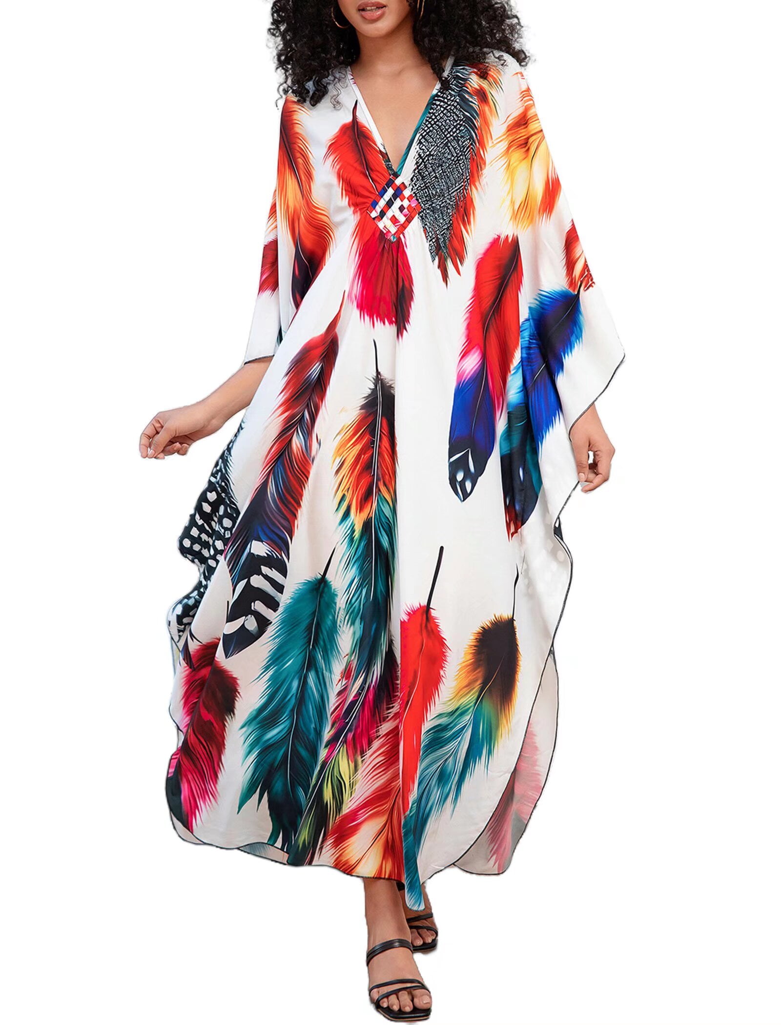 Mumu Dresses For Women Pink Crochet Beach Cover Up Plus Size