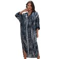 thumbnail image 1 of Edolynsa Printed Shirt Dress for Women Half Sleeve Beach Tunic Casual Summer Outfit Oversize Bikini Cover-up Collar Long Tops, 1 of 8