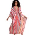 thumbnail image 1 of Edolynsa Womens Floral Kaftan Dress Plus Size Caftan Loungewear Bathing Suit Cover up Maxi Beach Dress Older Women Summer Dress, 1 of 10