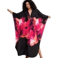 thumbnail image 1 of Edolynsa Womens Floral Kaftan Dress Plus Size Caftan Loungewear Bathing Suit Cover up Maxi Beach Dress Older Women Summer Dress, 1 of 10