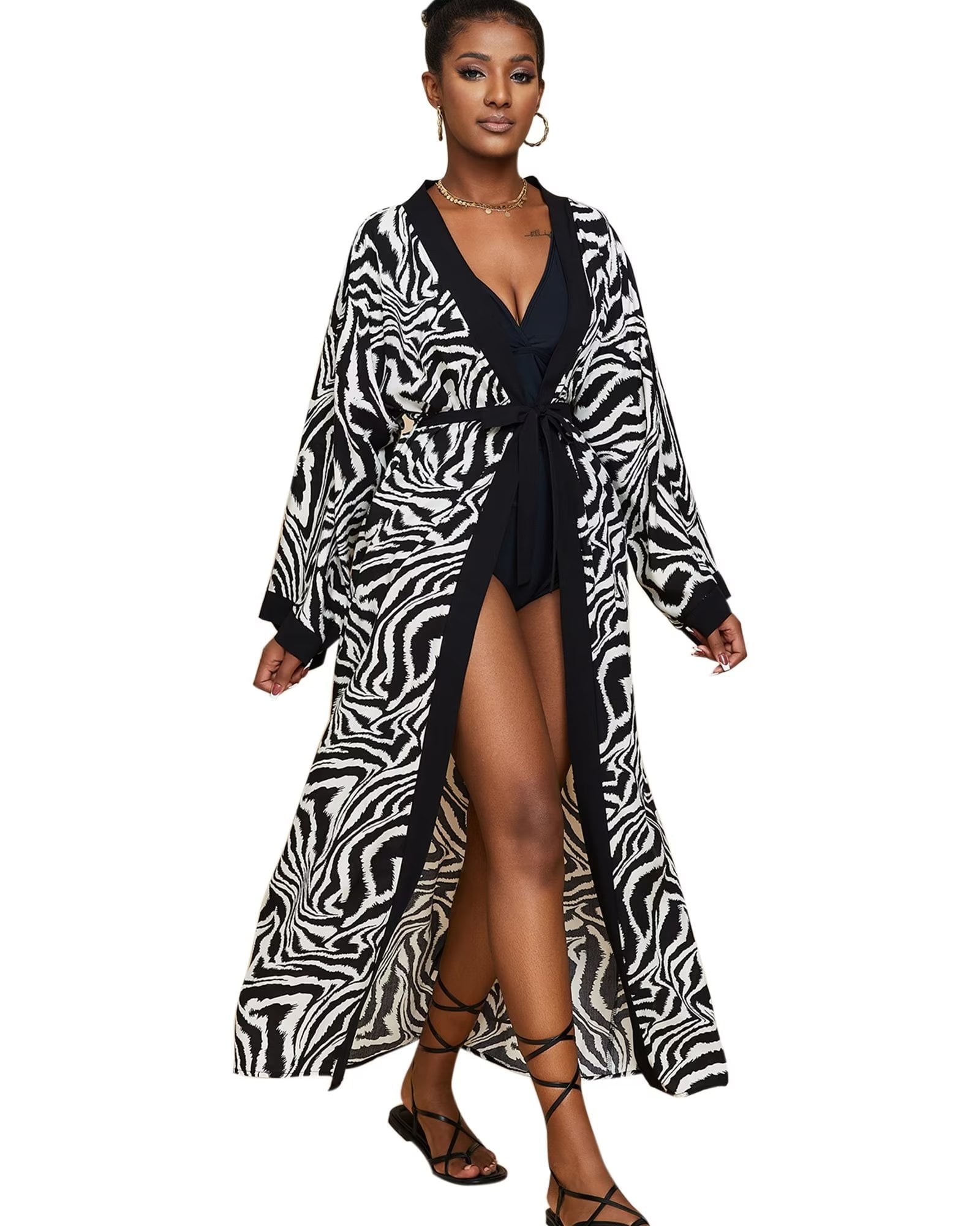 Edolynsa Women s Beach Kimono Robe Plus Size Kuwait Ubuy