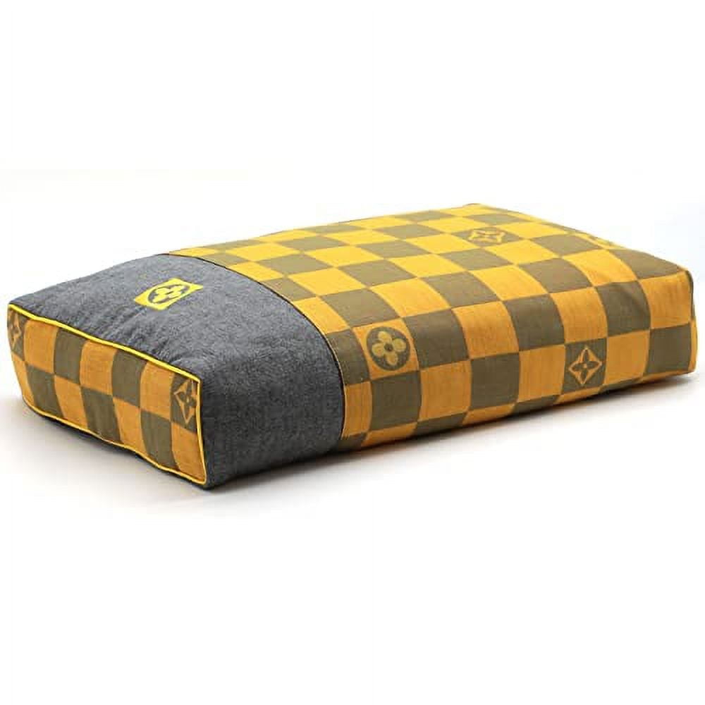 Edomi Cube Cooling Pillow for Side Sleepers Plaid Decor Pillow for