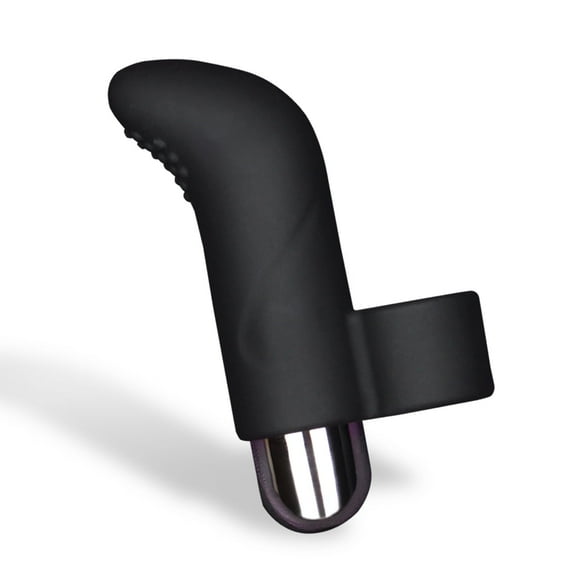 Edonista Brook - 10 Modes Bullet Vibrator with Finger Accessorie - Black