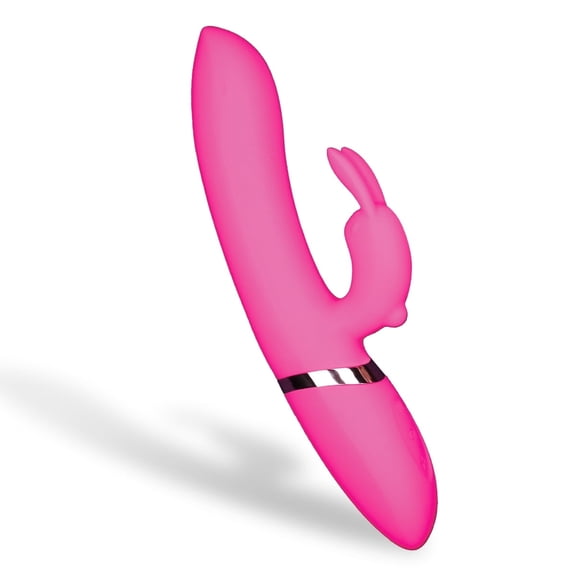 Edonista Luna Rabbit Vibrator  Quiet Motor, Rechargeable Pink Silicone