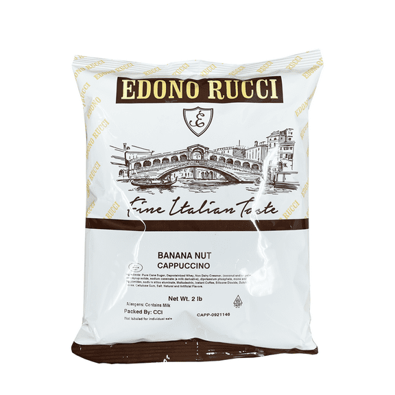Edono Rucci Banana Nut Powdered Cappuccino Mix, 2 lb bag
