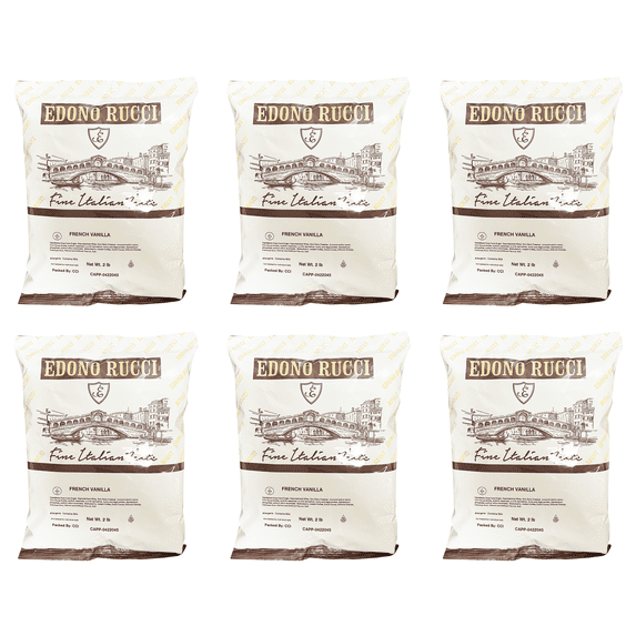 Edono Rucci French Vanilla Powdered Cappuccino Mix, 6/2 Lb Bags