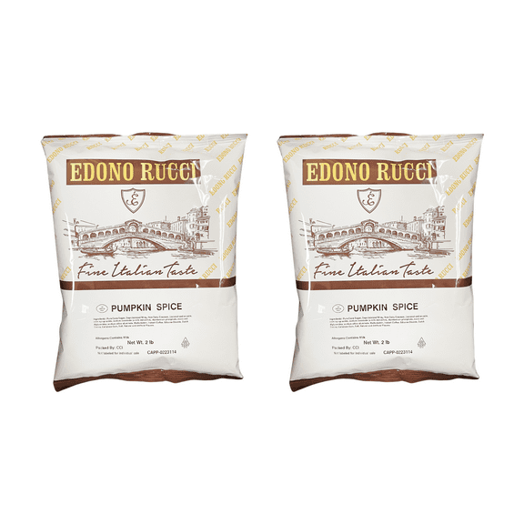 Edono Rucci Pumpkin Spice Cappuccino Mix, 2 Bags (2 Lbs Each)