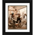 thumbnail image 1 of Edouard Dantan 12x14 Black Ornate Wood Framed Double Matted Museum Art Print Titled: Casting from Life (1887), 1 of 5