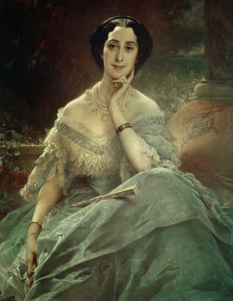 Edouard Louis Dubufe (1820-1883) French School Canvas Art - (24 x 36)