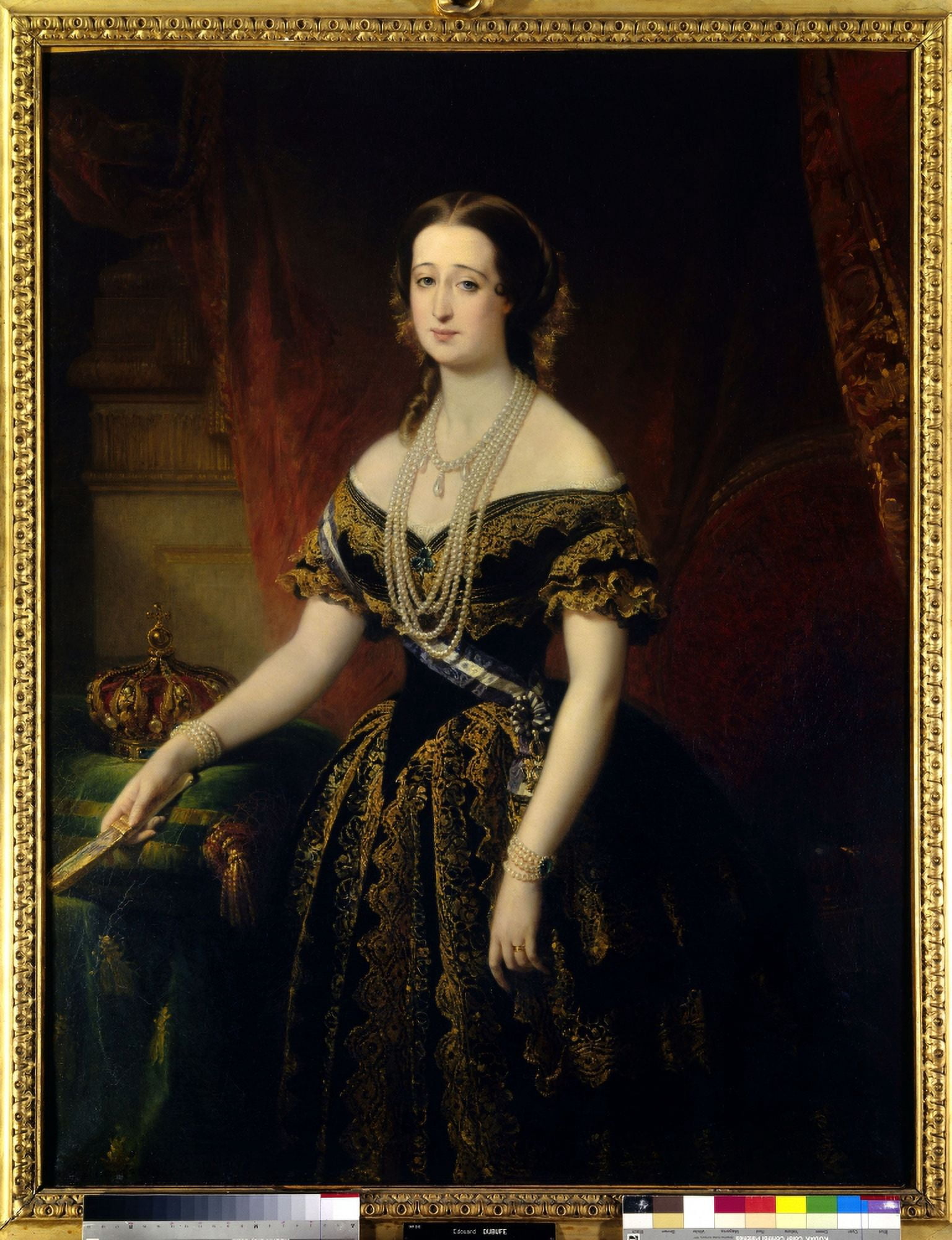 Edouard Louis Dubufe (1820-1883) French School Canvas Art -  (24 x 36)