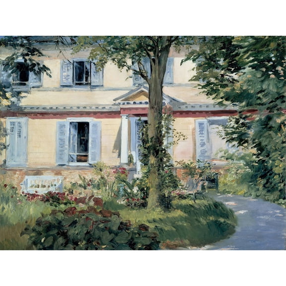 Edouard Manet Landhaus In Rueil Extra Large Art Print Wall Mural Poster Premium XL