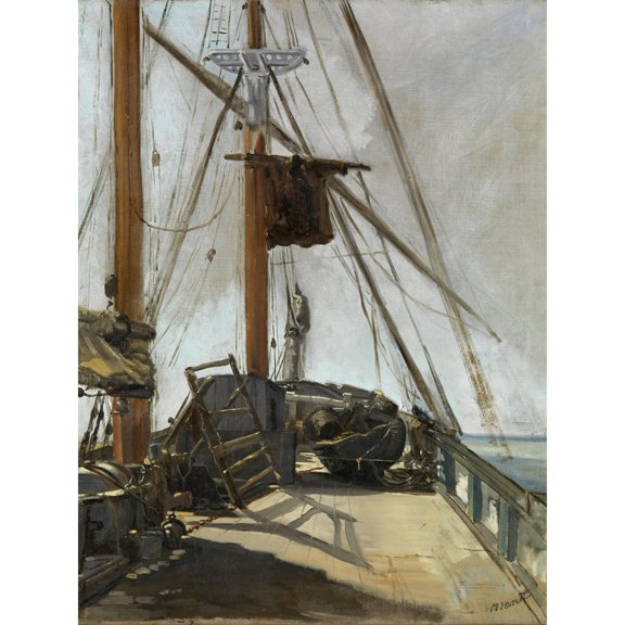 Edouard Manet The Ships Deck Extra Large Art Print Wall Mural Poster Premium XL