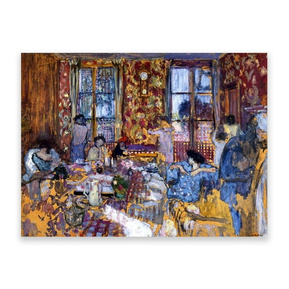 Edouard Vuillard Famous Paintings Reproductions- Abstract Painting- Printed on Canvas- Living Room Home Decoration Modern Art Painting (Breakfast)